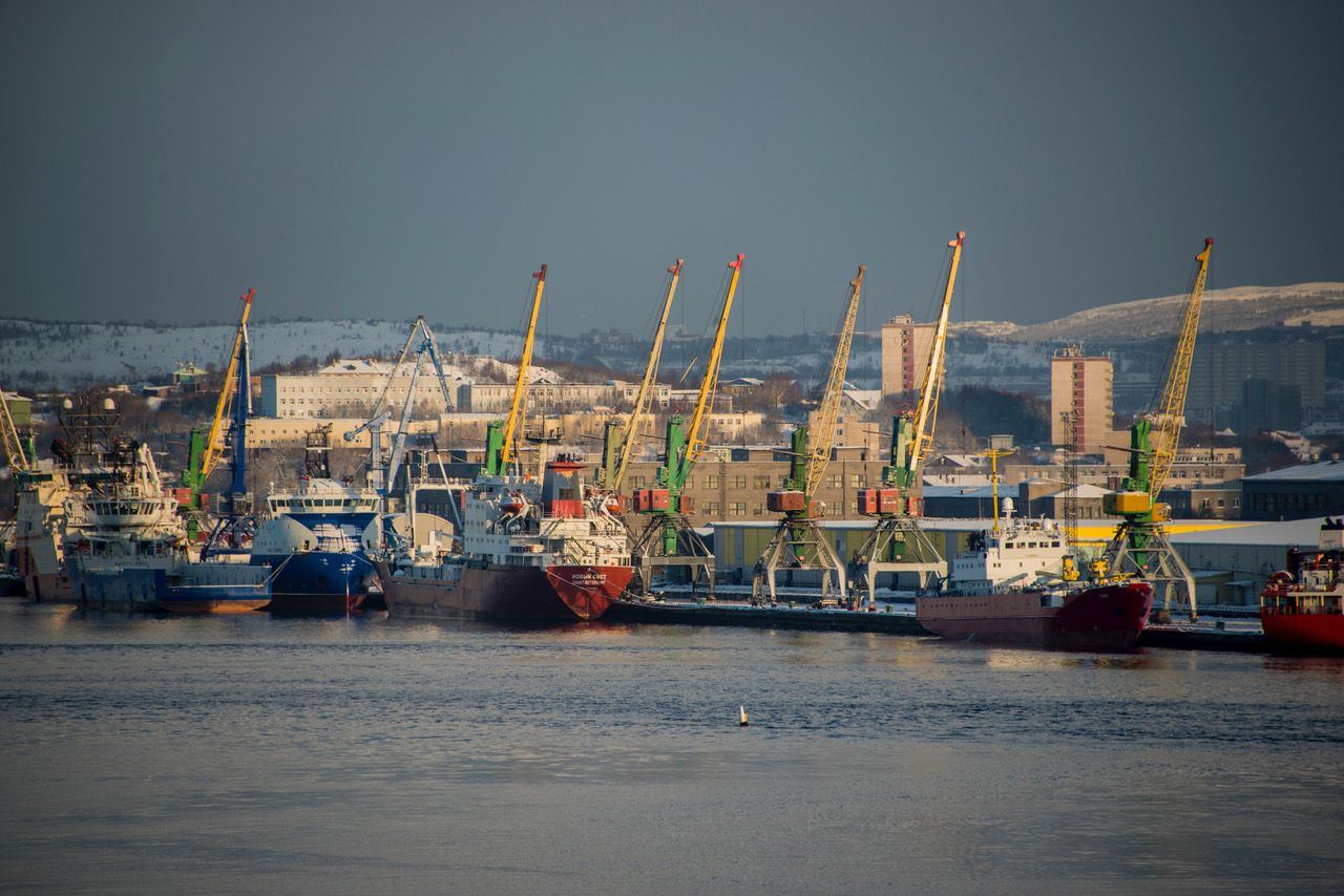 Морской рыбный порт Мурманск