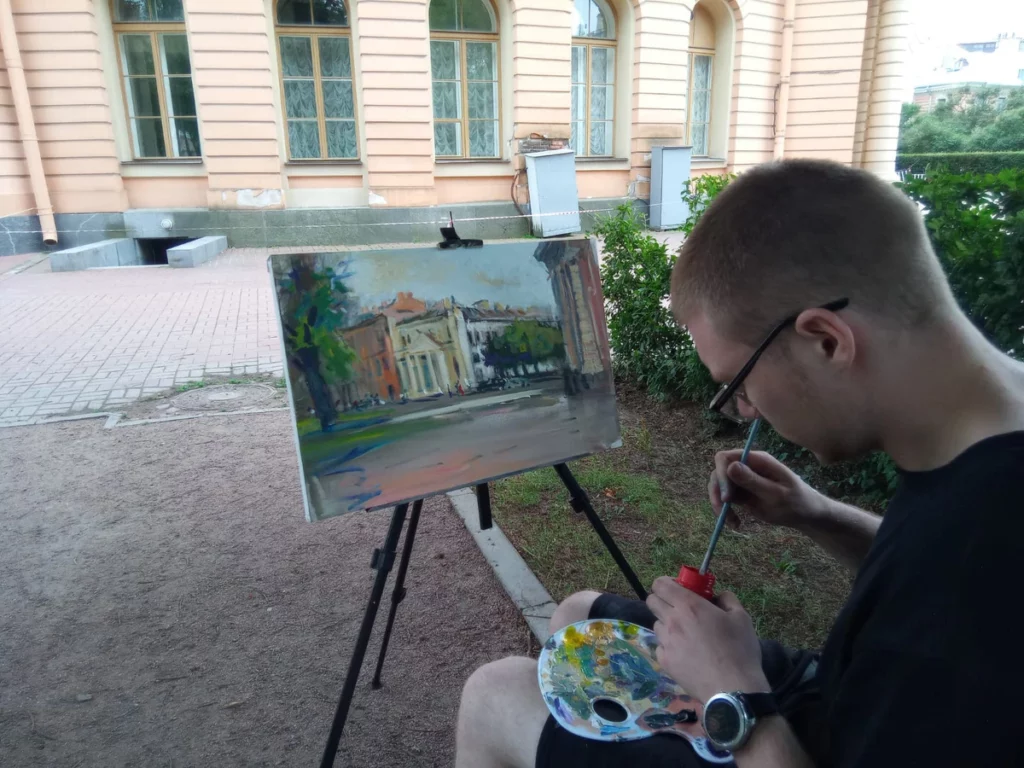 Пленэр на Васильевском 4